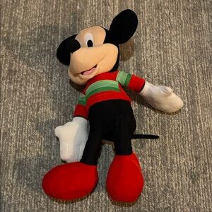 Disney Mickey Mouse Plush - Red, Black, Green, and White